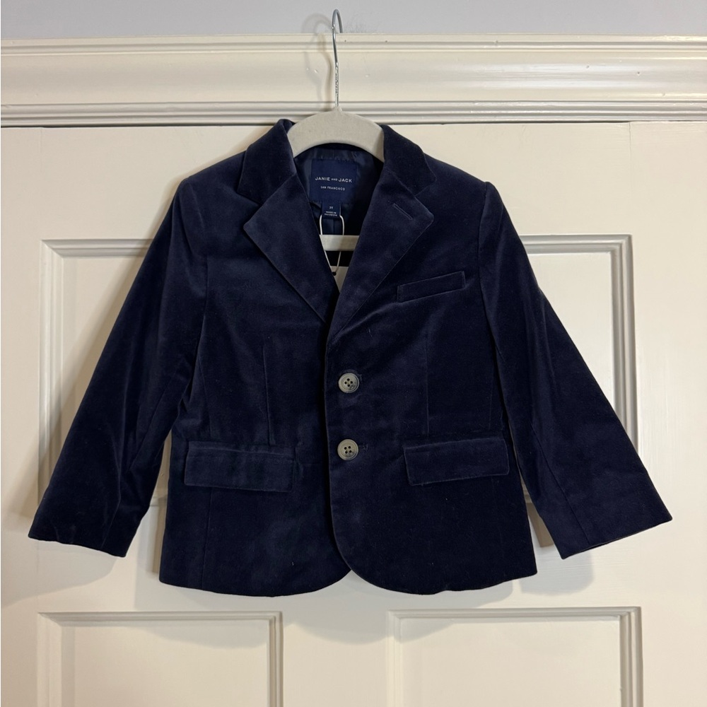 Janie and Jack Midnight Velvet Blazer